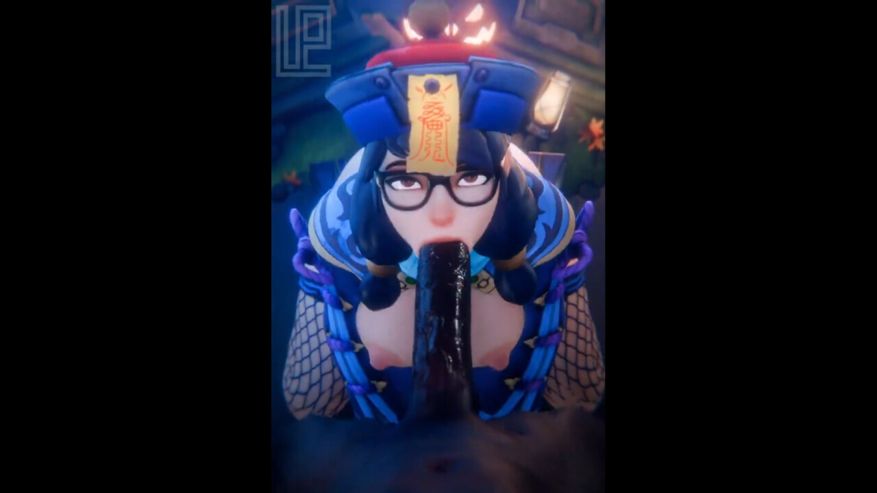 Jiangshi Mei giving a blowjob