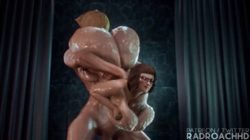 Velma carried rough titty fuck