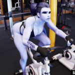 Widowmaker fucked hard in the gym