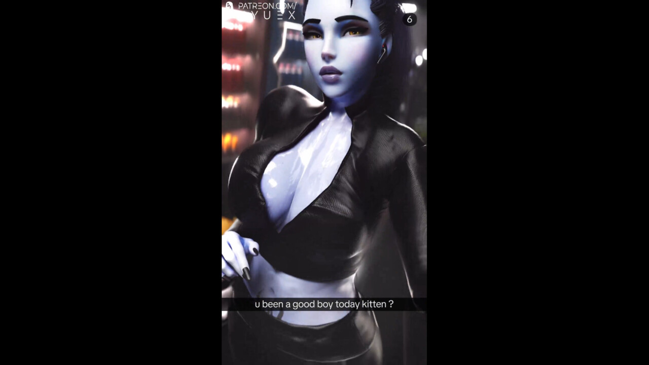 Widowmaker walking on treadmill