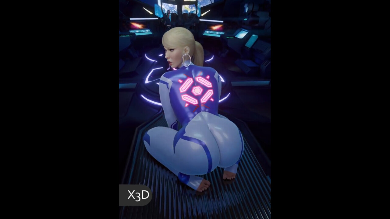 Bimbo Samus Aran shaking that ass