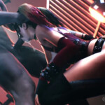 Harley Quinn getting face fucked