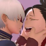 Todoroki and Yaoyorozu standing sex