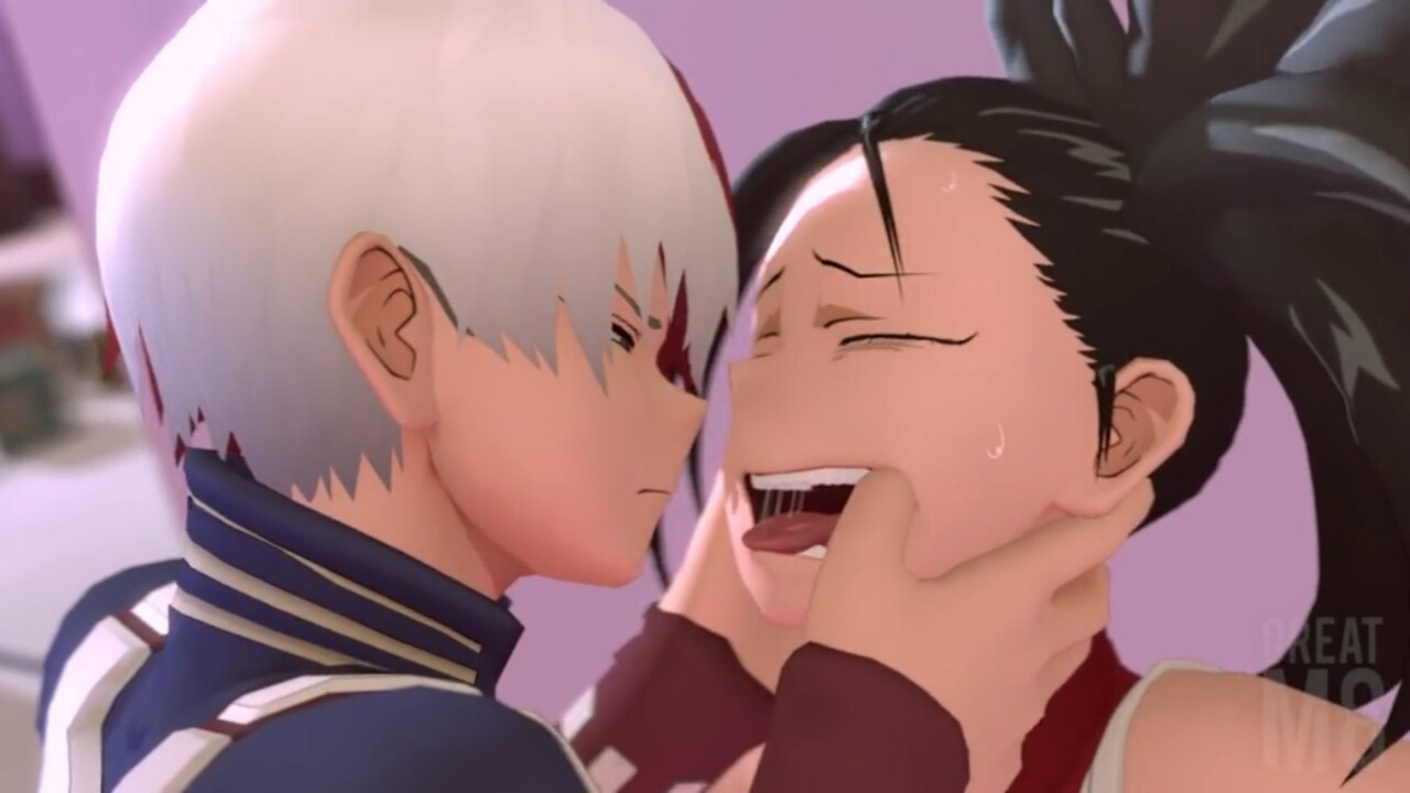 Todoroki and Yaoyorozu standing sex