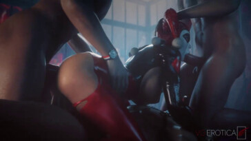 Classic Harley Quinn getting gangbanged