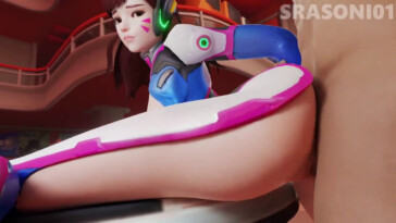 D.va leg up for a fuck