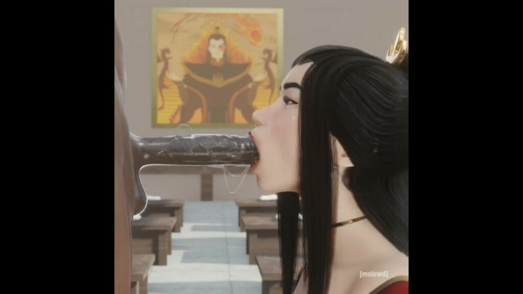 Queen Azula giving a blowjob