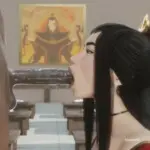 Queen Azula giving a blowjob