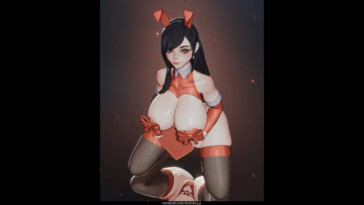 Bunny Tifa Lockhart Valentine's day