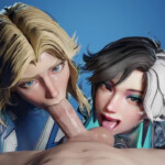 Fellatio from Sue and Luna