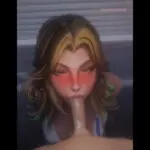 Sue Storm gentle face fuck