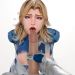 Sue Storm getting a facial