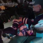 Venom pile driving Psylocke