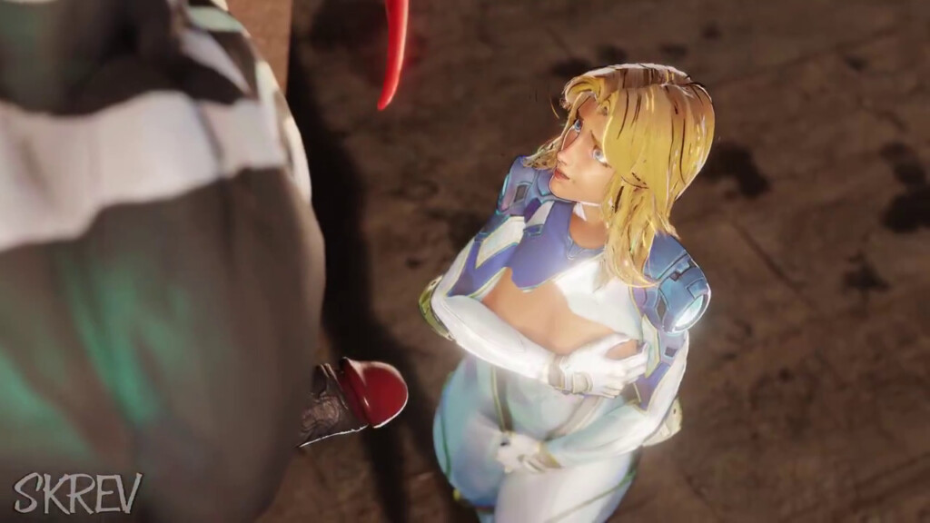 Invisible Woman confronted by Venom