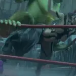 Juri in a match with Blanka