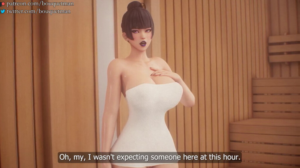 Nyotengu in the sauna room