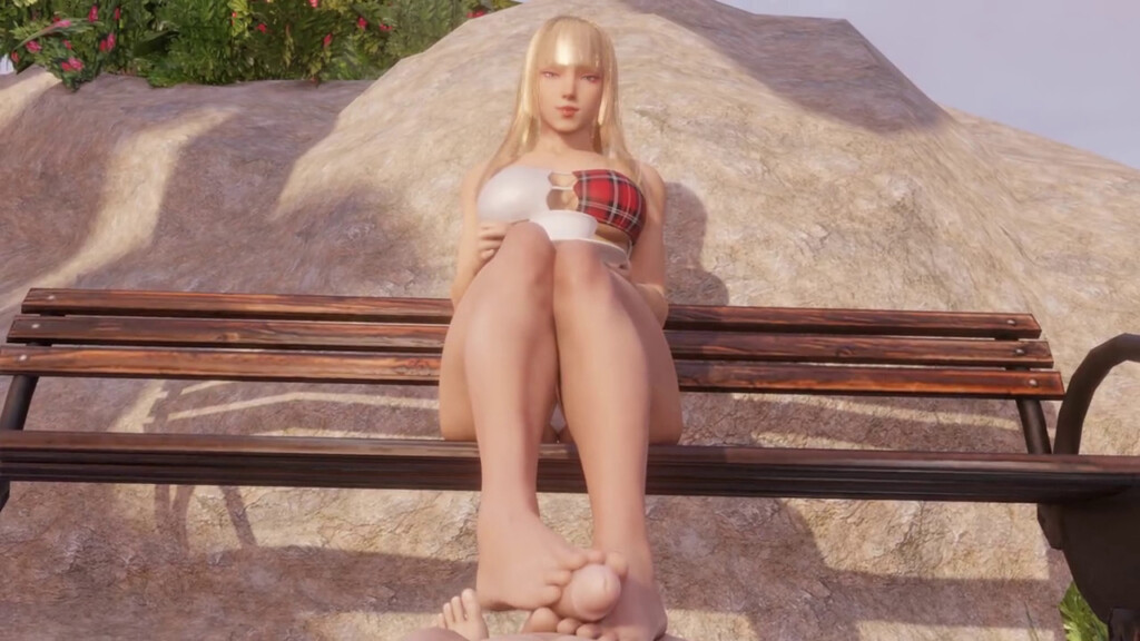 POV of Lili giving a footjob