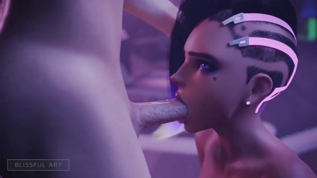 Sombra face fucked gently