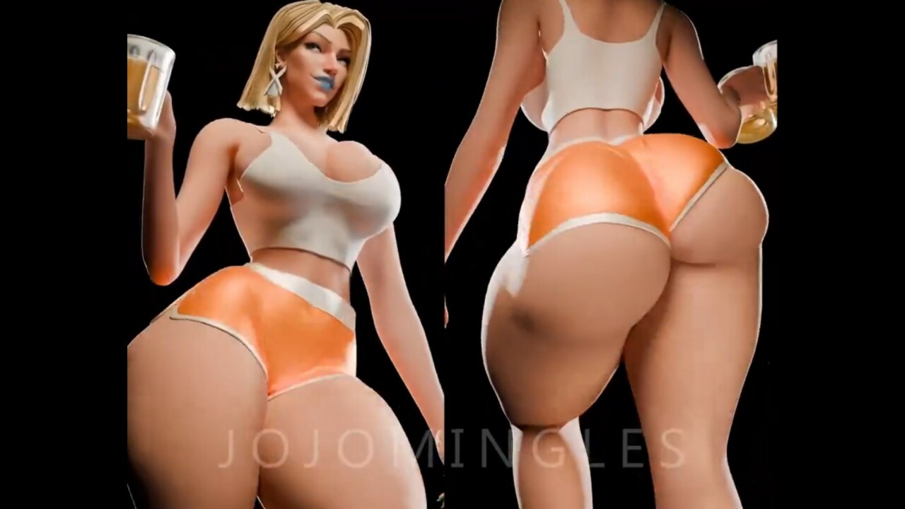 Emma Frost in shorts