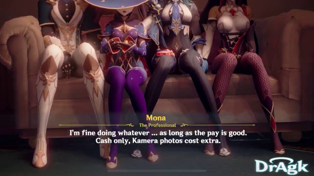 Eula, Jean, Mona, and Rosaria in an orgy