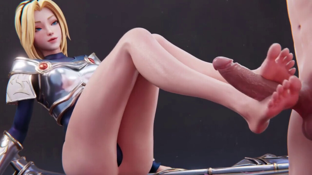 Luxanna Crownguard foot, blow and fuck job