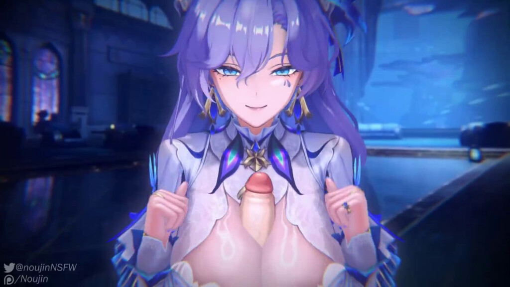 Cantarella giving a paizuri pov