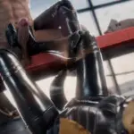 Getting pleasured by Ballerina Twin's feet