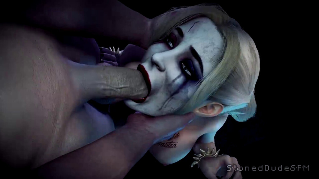 Harley Quinn's mouth fucked