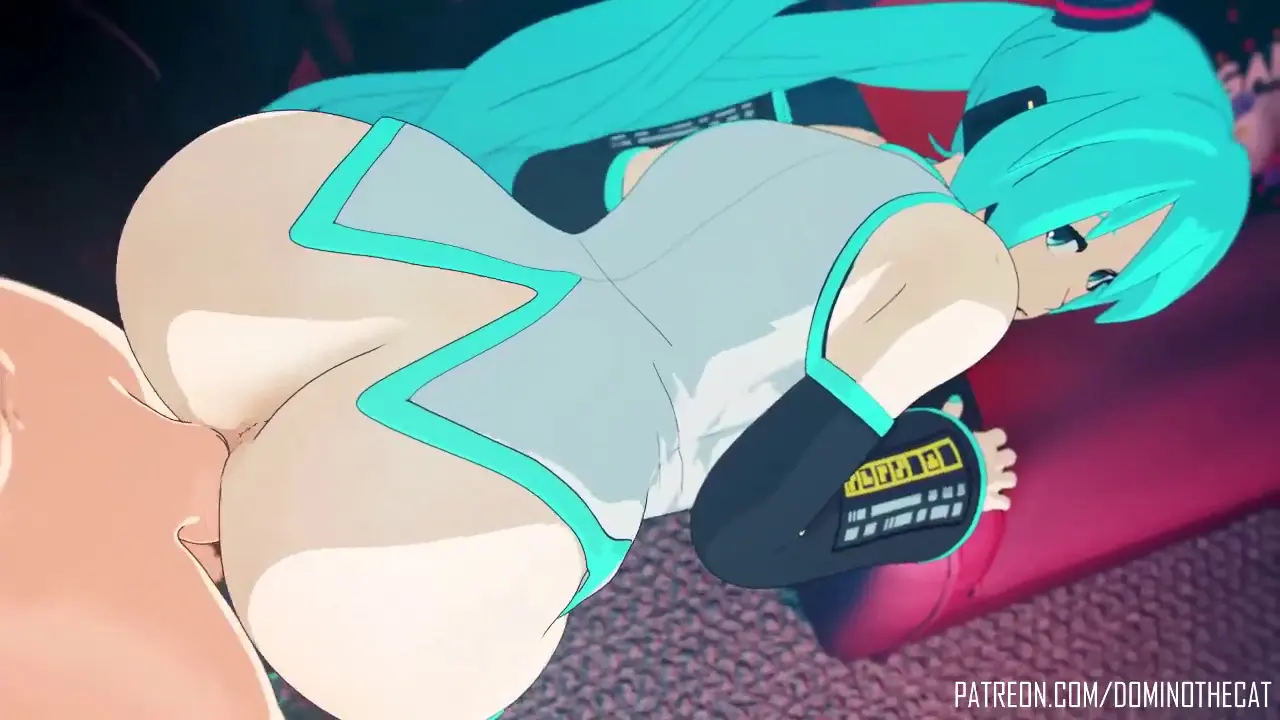 Hatsune Miku bending over