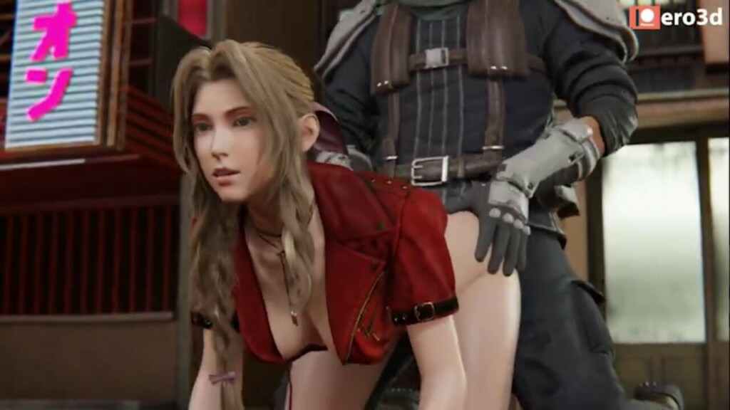Soldier fucking Aerith in doggystyle