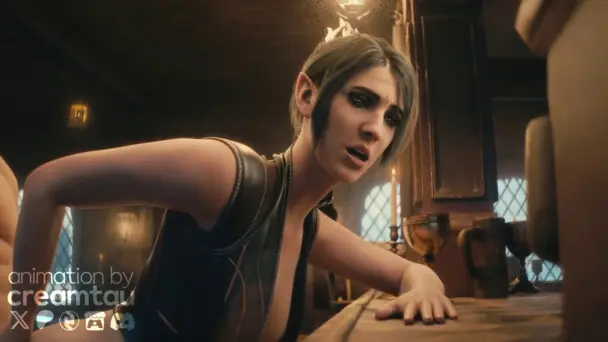 Take turns in cumming in Shadowheart ass