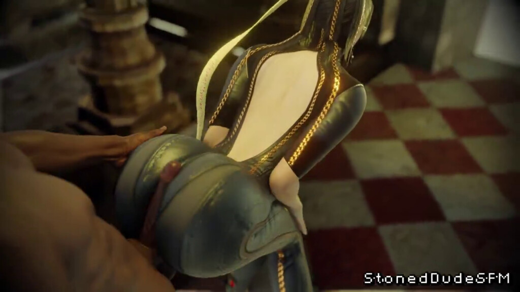 Bayonetta giving a good buttjob
