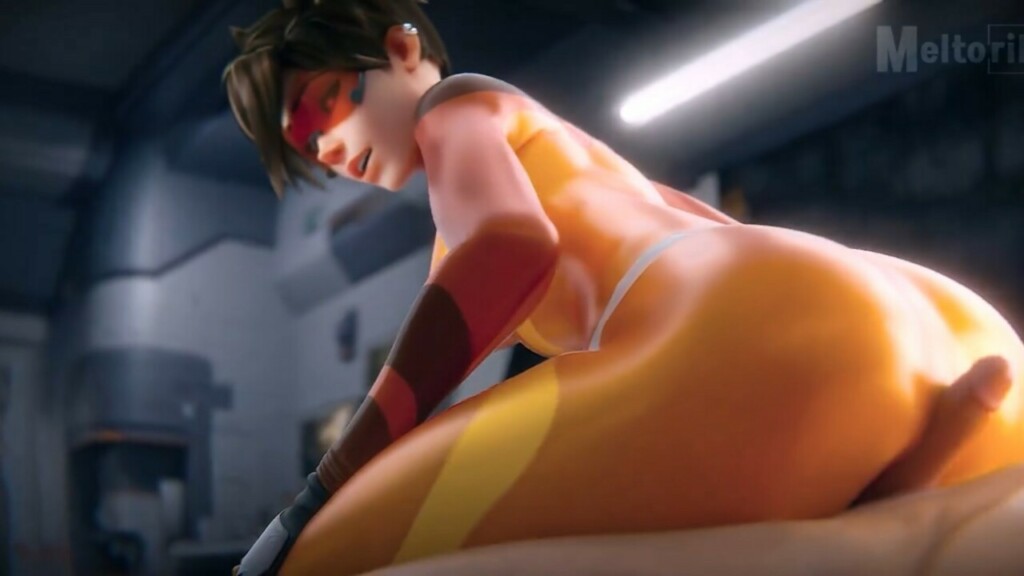 Tracer tight skinsuit buttjob