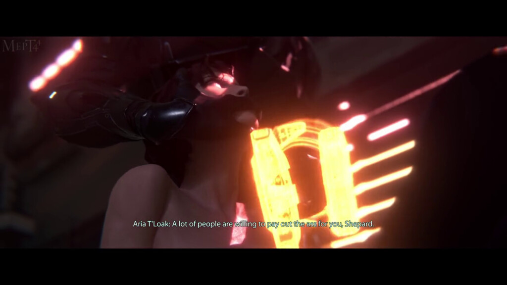 Commander Femshep caught by Aria
