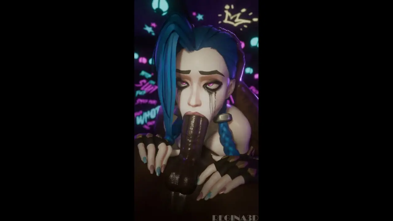 Jinx runny makeup from face fucked