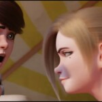 Darcy turns to watch Max