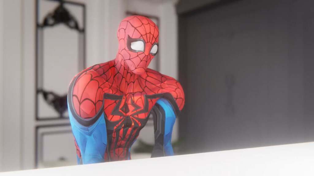 Emma cheer Spider-man up