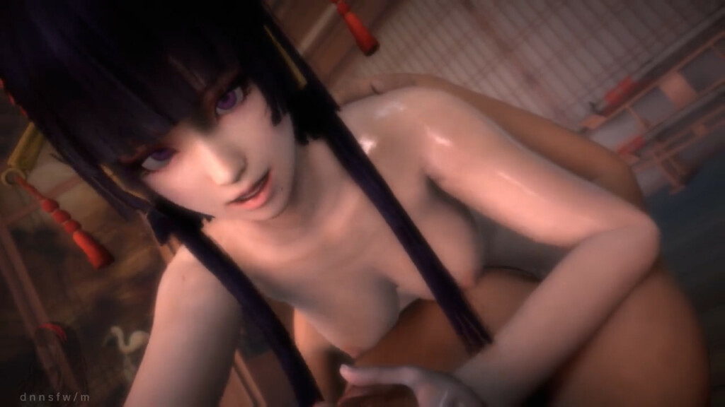 Nyotengu riding close-up