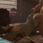 Panam Palmer creampied in doggy position