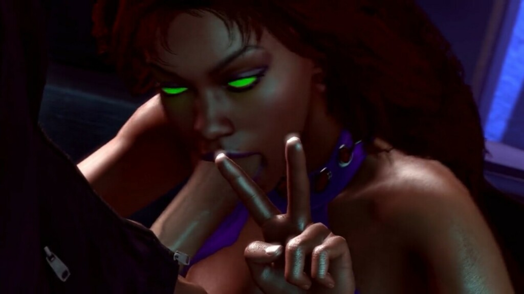 Starfire giving a good suck