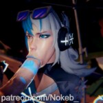 Summer Luna Snow sucking really hard