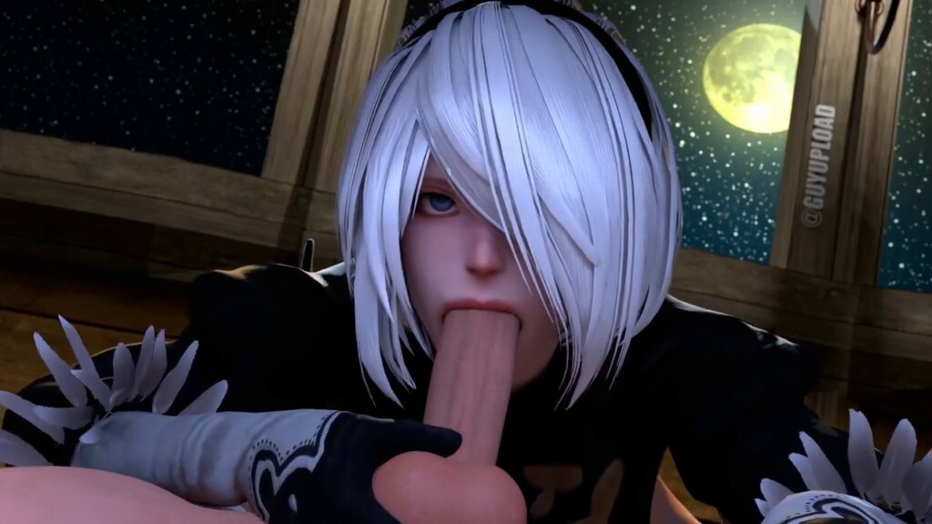 Yorha 2B late night fellatio