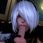 Yorha 2B late night fellatio