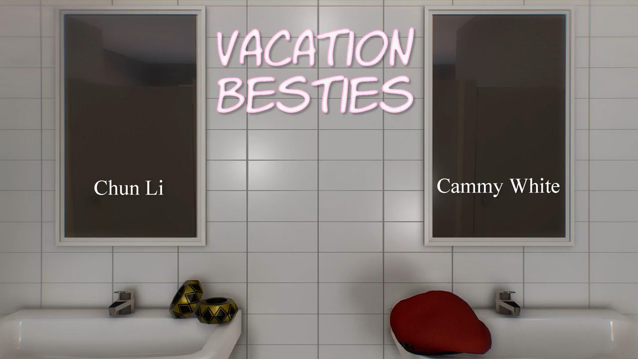 Chun-li and Cammy vacation besties