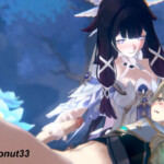 Columbina giving a handjob