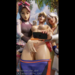 Jules and Aphrodite having fun with Tide Strider