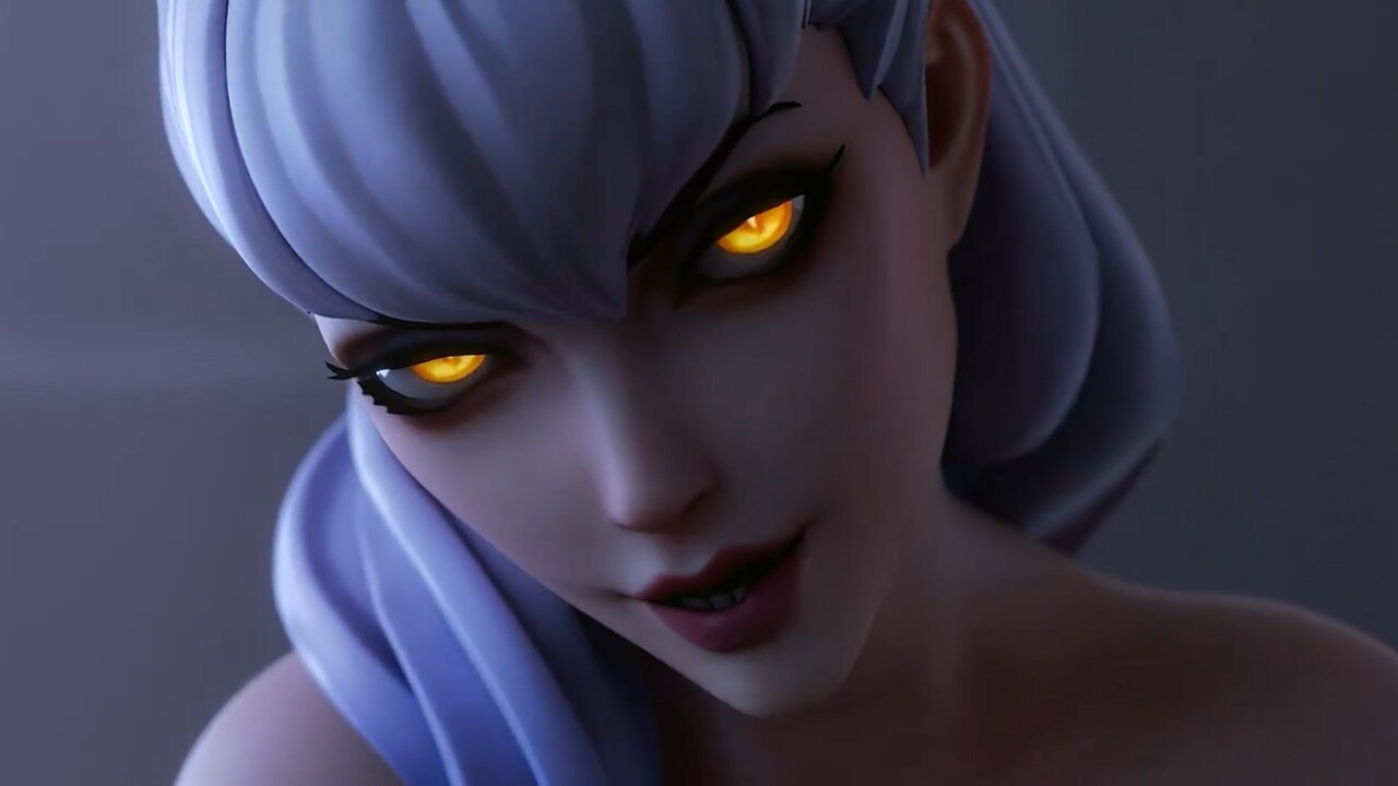 KDA Evelynn after tour paizuri cumshot