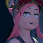 Mei Hatsume giving a footjob