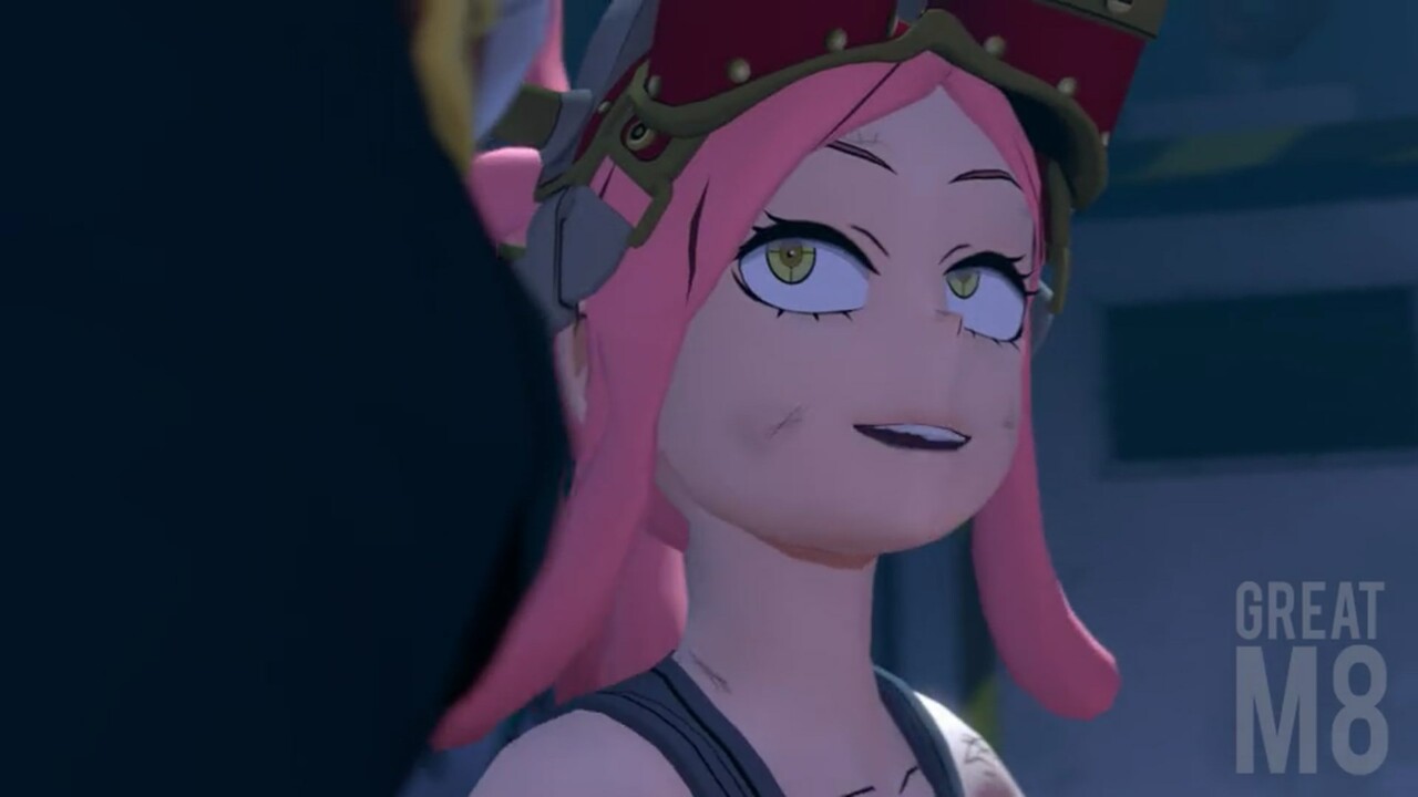 Mei Hatsume giving a footjob