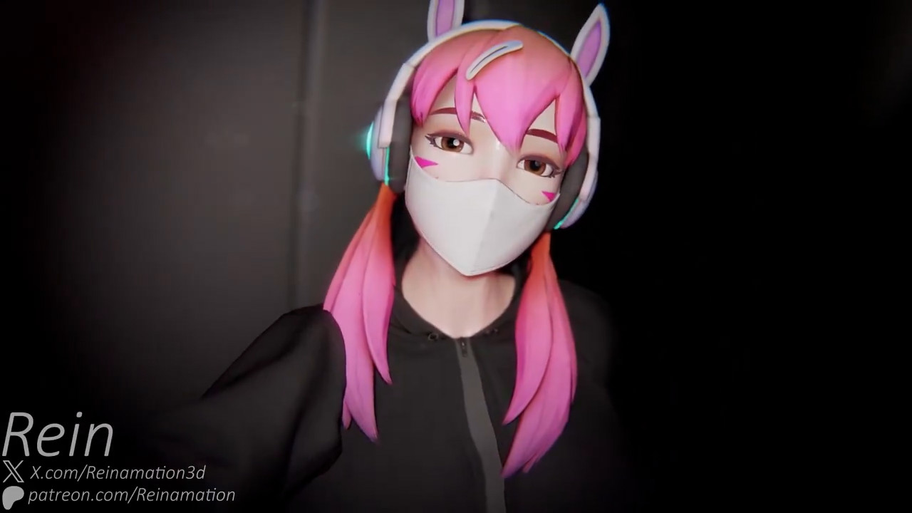 Rave D.va blowjob and facial